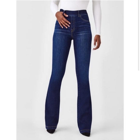 Spanx Everywear Flare Jeans Size Large Tall - Picture 1 of 9